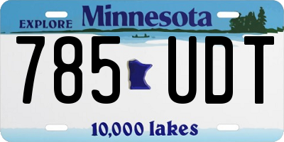 MN license plate 785UDT