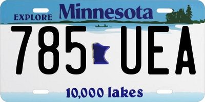 MN license plate 785UEA