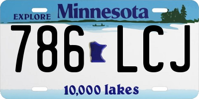 MN license plate 786LCJ