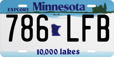 MN license plate 786LFB