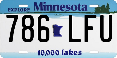 MN license plate 786LFU