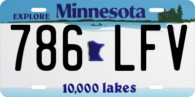 MN license plate 786LFV