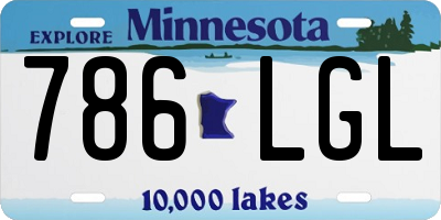 MN license plate 786LGL