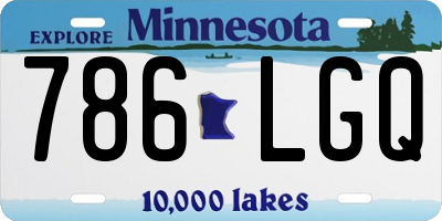 MN license plate 786LGQ