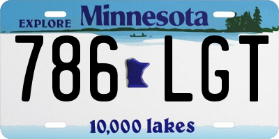 MN license plate 786LGT