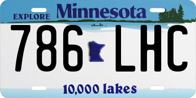 MN license plate 786LHC