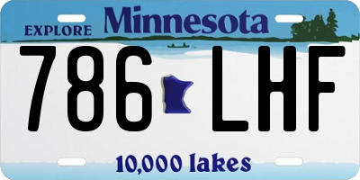 MN license plate 786LHF