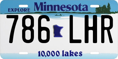 MN license plate 786LHR