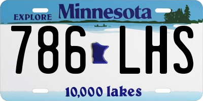 MN license plate 786LHS