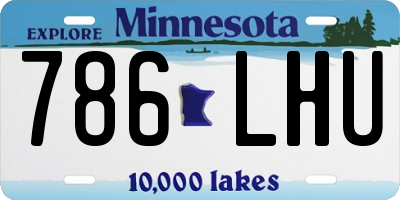 MN license plate 786LHU