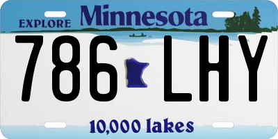 MN license plate 786LHY