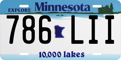 MN license plate 786LII