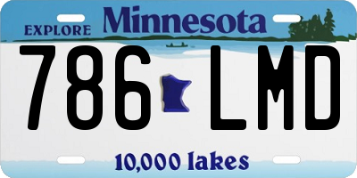 MN license plate 786LMD