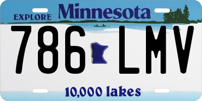 MN license plate 786LMV