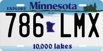 MN license plate 786LMX