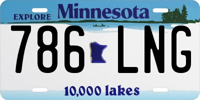 MN license plate 786LNG