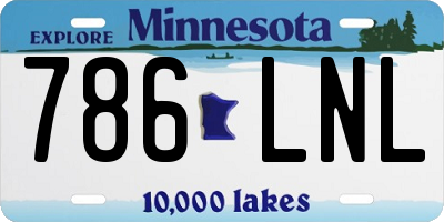 MN license plate 786LNL