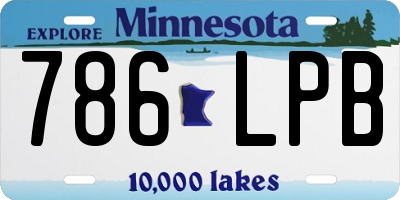 MN license plate 786LPB