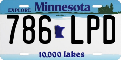 MN license plate 786LPD