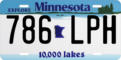 MN license plate 786LPH