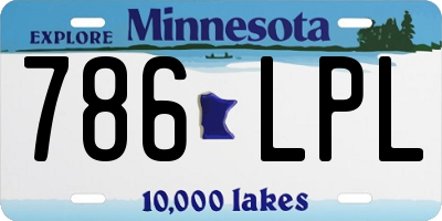 MN license plate 786LPL