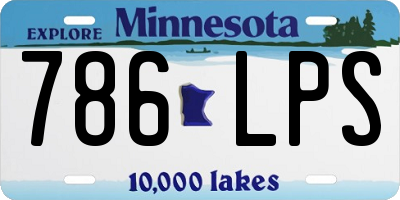 MN license plate 786LPS