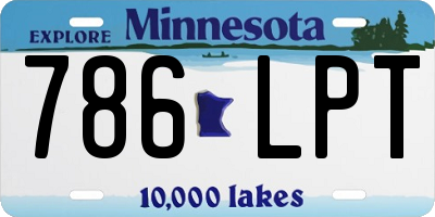 MN license plate 786LPT