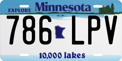 MN license plate 786LPV