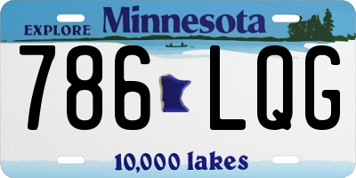 MN license plate 786LQG