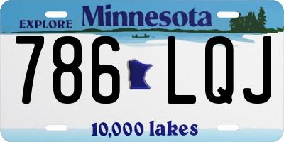 MN license plate 786LQJ