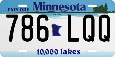 MN license plate 786LQQ
