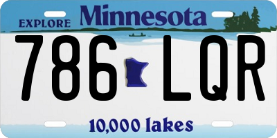 MN license plate 786LQR