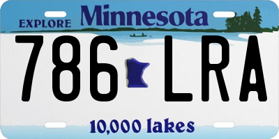 MN license plate 786LRA