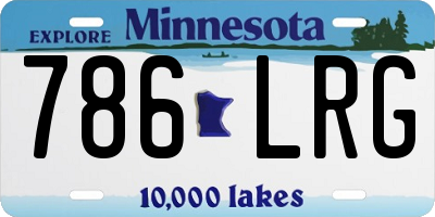 MN license plate 786LRG
