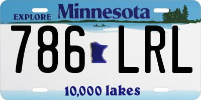 MN license plate 786LRL