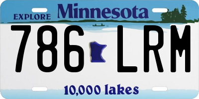 MN license plate 786LRM
