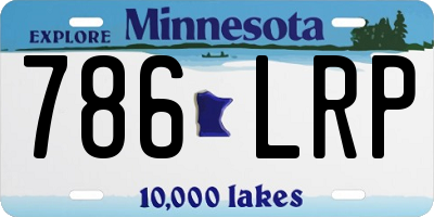 MN license plate 786LRP