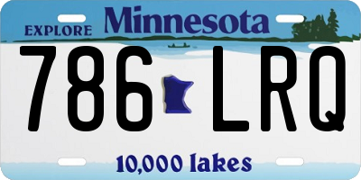 MN license plate 786LRQ
