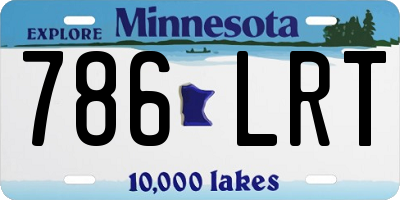 MN license plate 786LRT