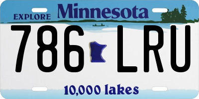 MN license plate 786LRU
