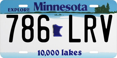 MN license plate 786LRV