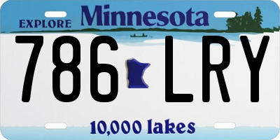 MN license plate 786LRY