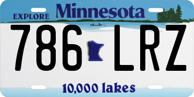 MN license plate 786LRZ