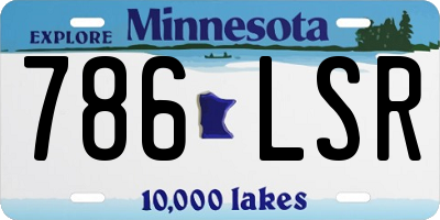 MN license plate 786LSR