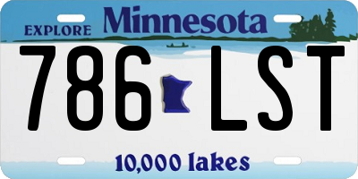 MN license plate 786LST