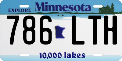 MN license plate 786LTH