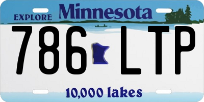 MN license plate 786LTP