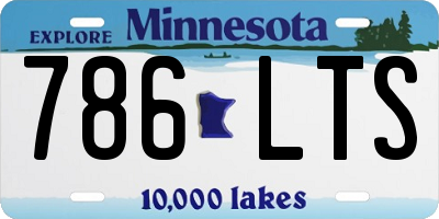 MN license plate 786LTS