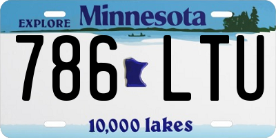 MN license plate 786LTU