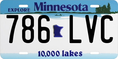 MN license plate 786LVC